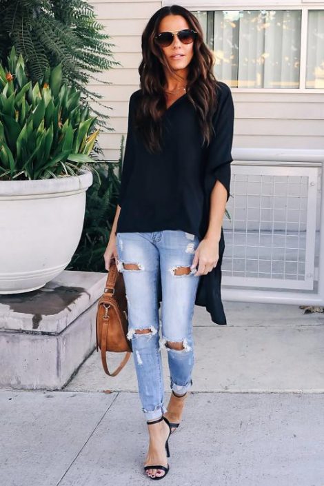 Black Kimino Top