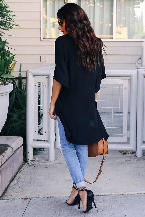 Black Kimino Top